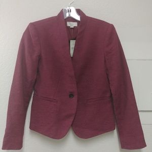 NWT Ann Taylor Loft Cranberry Jacket/Blazer 00P